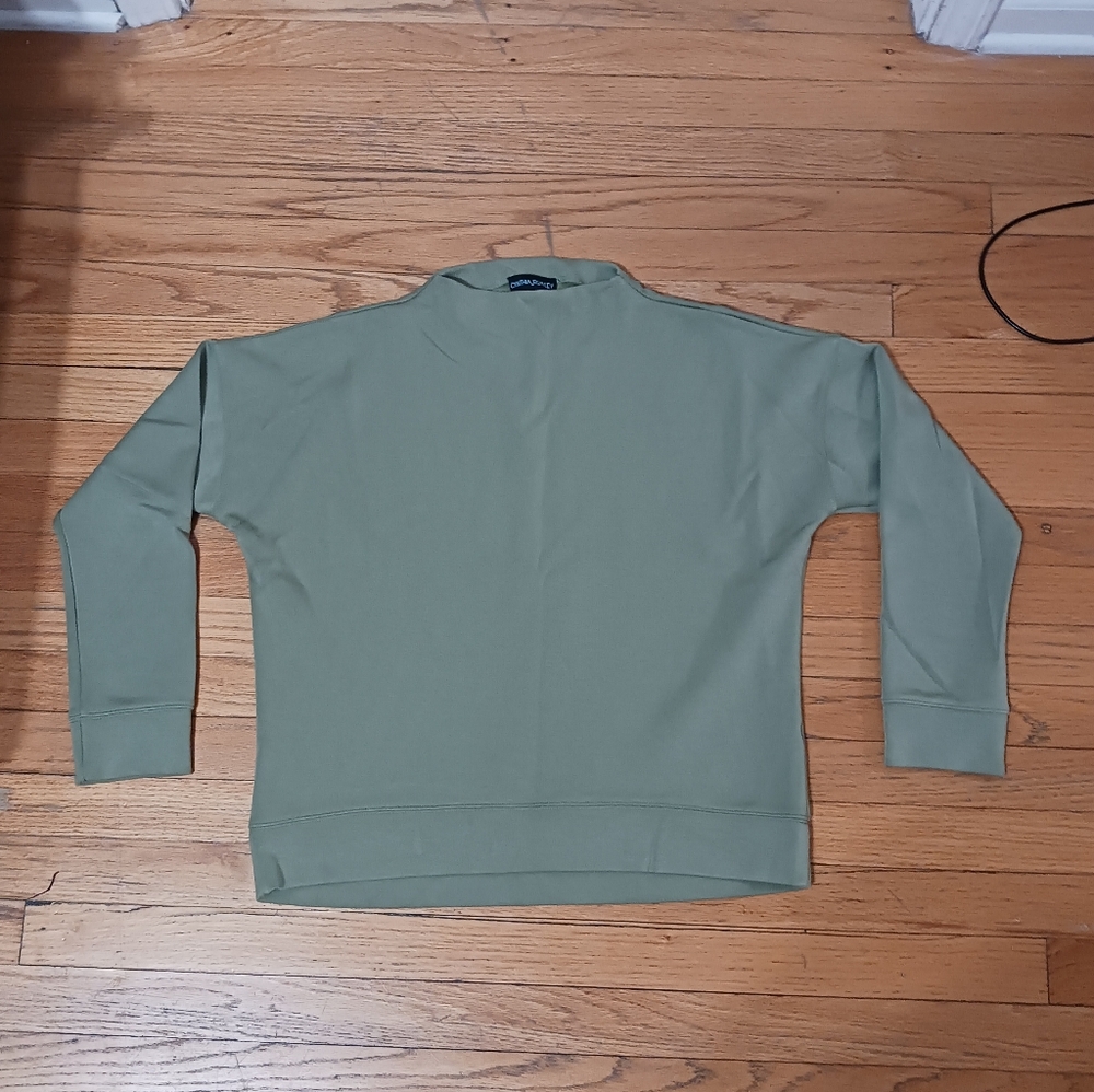 Super Soft Cynthia Rowley Green Sweatshirt, Women's Size Small